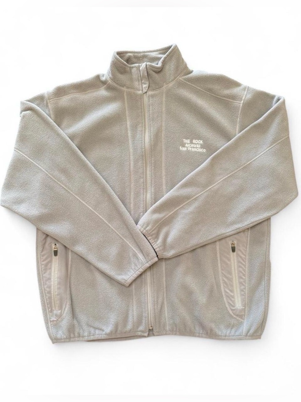 Alcatraz “The Rock” San Francisco Full Zip Fleece Jacket Gray 2XL